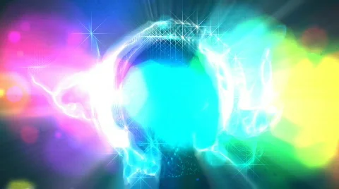 Fractal form background loop Stock Footage 654389