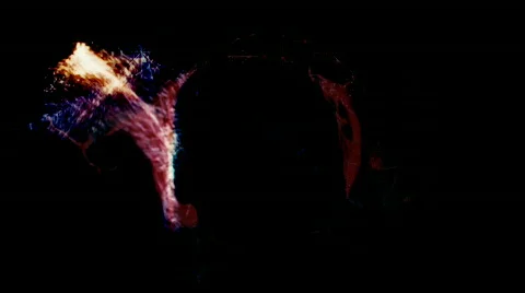 Fractal form background loop Stock Footage 654416