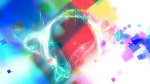 Fractal form background loop Stock Footage 658565