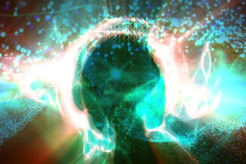 Fractal form background loop Stock Footage 658769