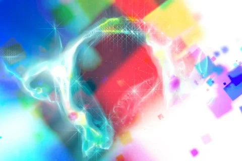 Fractal form background loop Stock Footage 658863