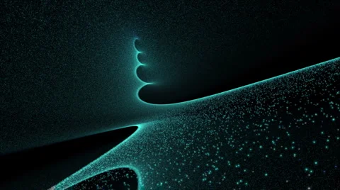 Fractal Form Background Visuals 4K Stock Footage 1106088
