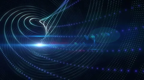 Fractal Form Background Visuals HD Stock Footage 1104005