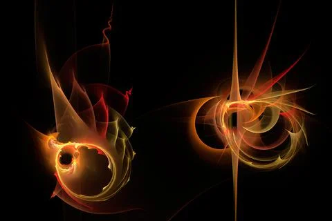 Fractal generated abstract background Stock Illustration