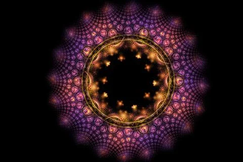 Fractal generated abstract background Stock Illustration