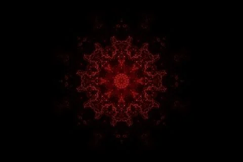 Fractal geometric natural shapes patterns caleidoscope magic background Stock Illustration