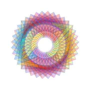 Fractal geometrical design element  Stock Illustration