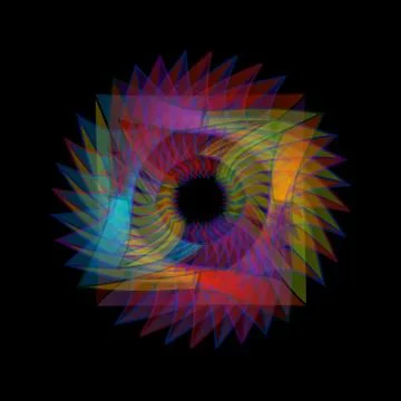 Fractal geometrical design element  Stock Illustration