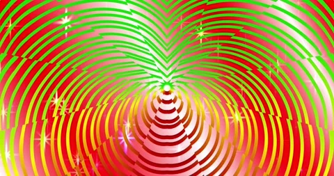 Fractal of glowing colored stripes Stock Footage 144674463