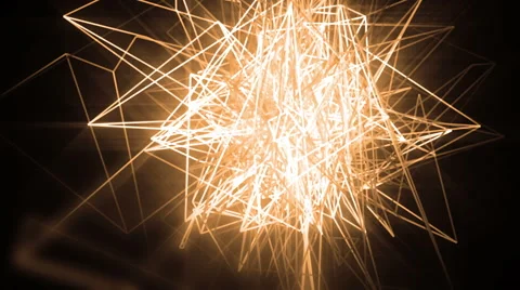 Fractal gold background with lines. Stock-Footage 65432482