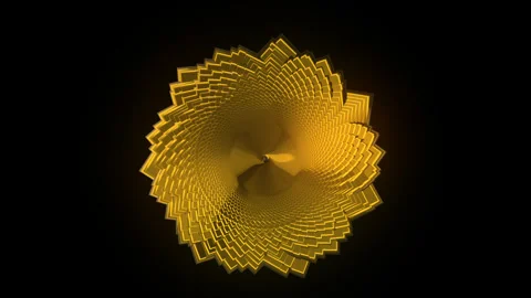 Fractal golden star on background Stock Footage 241786792