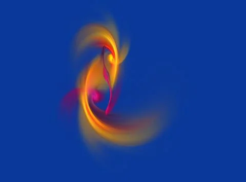 Fractal  goldfish Stock Illustration