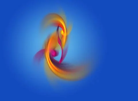 Fractal  goldfish Stock Illustration