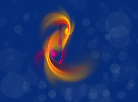 Fractal  goldfish Stock Illustration