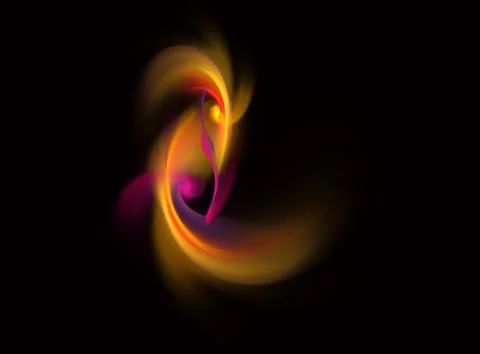 Fractal  goldfish Stock Illustration