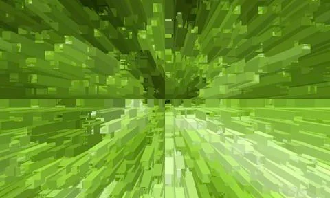 Fractal green background Stock Illustration