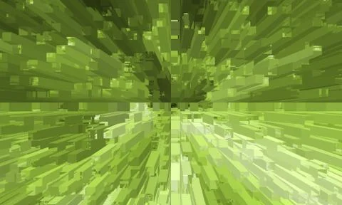 Fractal green background Stock Illustration