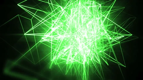 Fractal green background with lines. Stock-Footage 65432374
