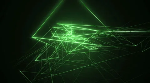 Fractal green background with lines. 動画素材 65433425