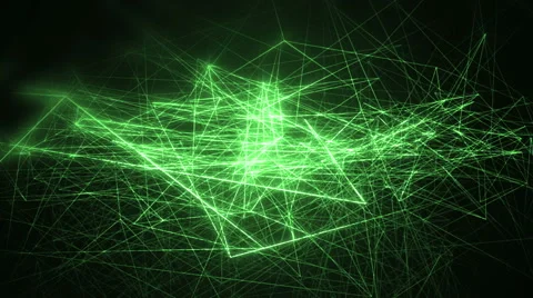Fractal green background with lines. Stock Footage 65433768