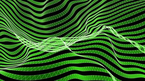 Fractal green background slowly moving on a black background Stock Footage 82408435