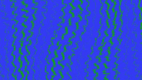 Fractal green lines on blue space background Stock Illustration
