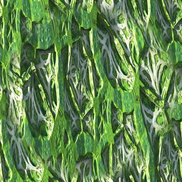 Fractal green texture seamless pattern, digital art, 3d rendering Stock Illustration