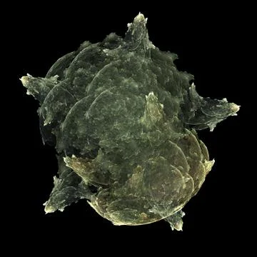 Fractal green virus Stock Illustration