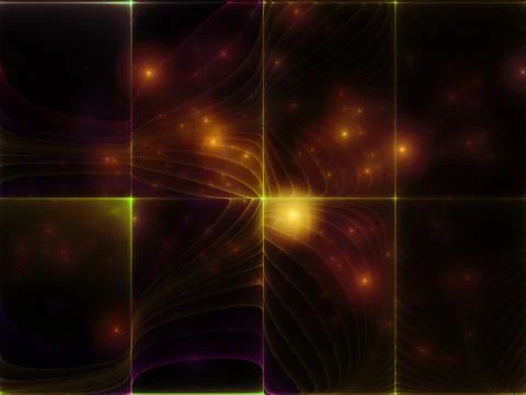 Fractal Grid Abstraction Stockillustratie