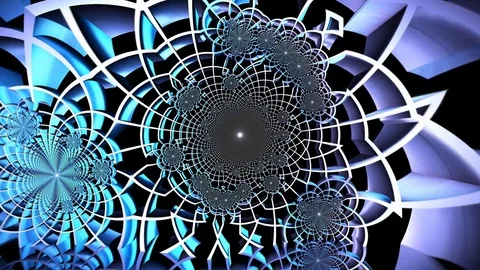 Fractal Grid Looping Animation Stock Footage 73289066