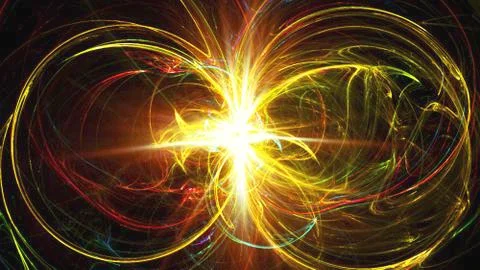 Fractal Hoops Stock-Illustration