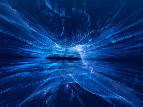 Fractal horizon Stock Illustration