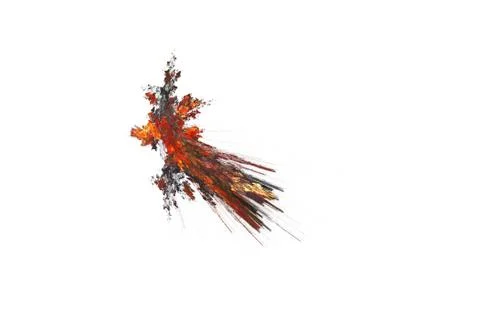 Fractal illustration of combustion Stock Illustration