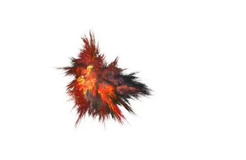 Fractal illustration of combustion Stock Illustration