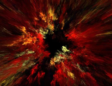 Fractal illustration of combustion Stock Illustration