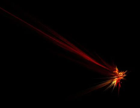 Fractal illustration of combustion Stock-Illustration