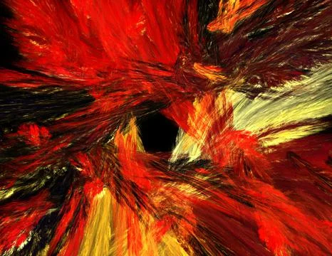 Fractal illustration of combustion Stock Illustration