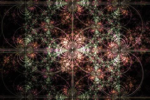 Fractal image : beautiful pattern on a dark background. Fractal images: on... 스톡 사진