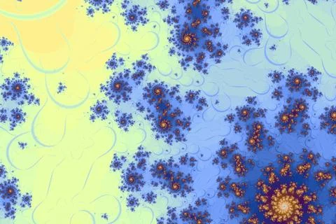 Fractal image : beautiful patterns on bright background. Stock Photos