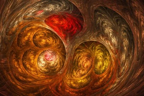 Fractal image : beautiful patterns on a dark background. Fractal image on ... 스톡 사진