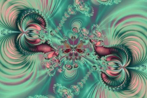 Fractal image: fancy pattern. Stock Illustration