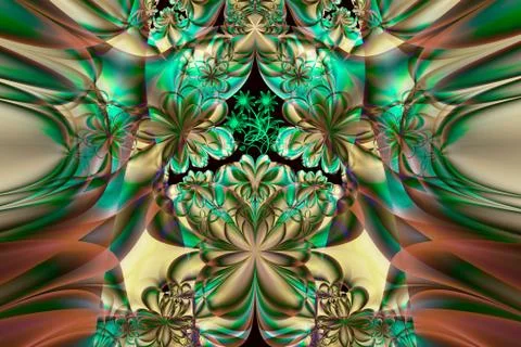 Fractal image: fancy pattern. Stock Illustration