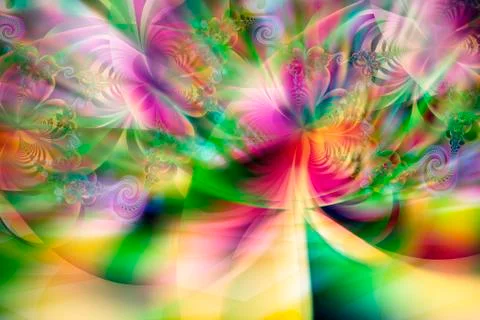 Fractal image: fancy pattern. イラスト素材