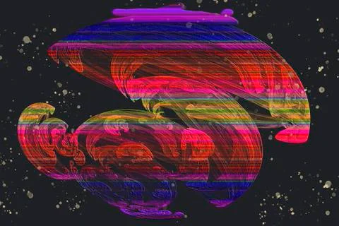 Fractal image: fancy pattern. Stock Illustration