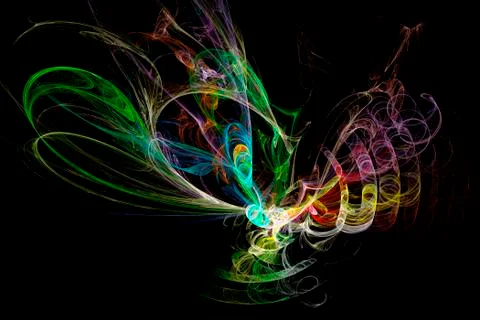 Fractal image: fancy pattern. Illustrazione stock