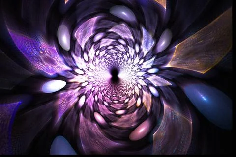 Fractal image with a fancy pattern. Illustration: fractal structures form ... Foto stock
