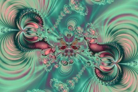 Fractal image: fancy pattern. Illustration of a beautiful colored drawing ... Foto stock