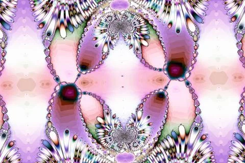 Fractal image: fancy pattern. Illustration of a beautiful colored drawing ... Stock Photos
