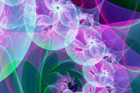 Fractal image with a fancy pattern. Illustration: fractal structures form ... Stock Photos