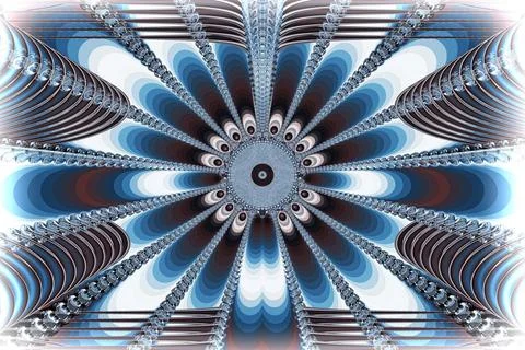 Fractal image: fancy pattern. Illustration of a beautiful colored drawing ... 스톡 사진